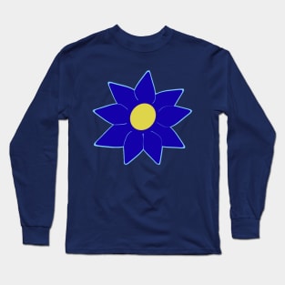 Blue clematis flower Long Sleeve T-Shirt